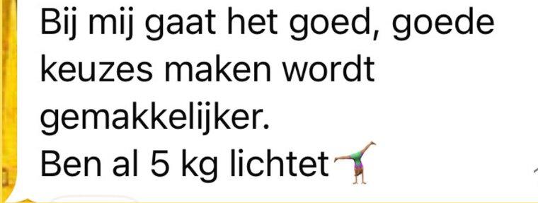 Ben al 5 kilo lichter, goede keuzes maken wordt makkelijker