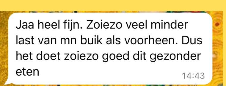 Veel minder last van mijn buik dan voorheen