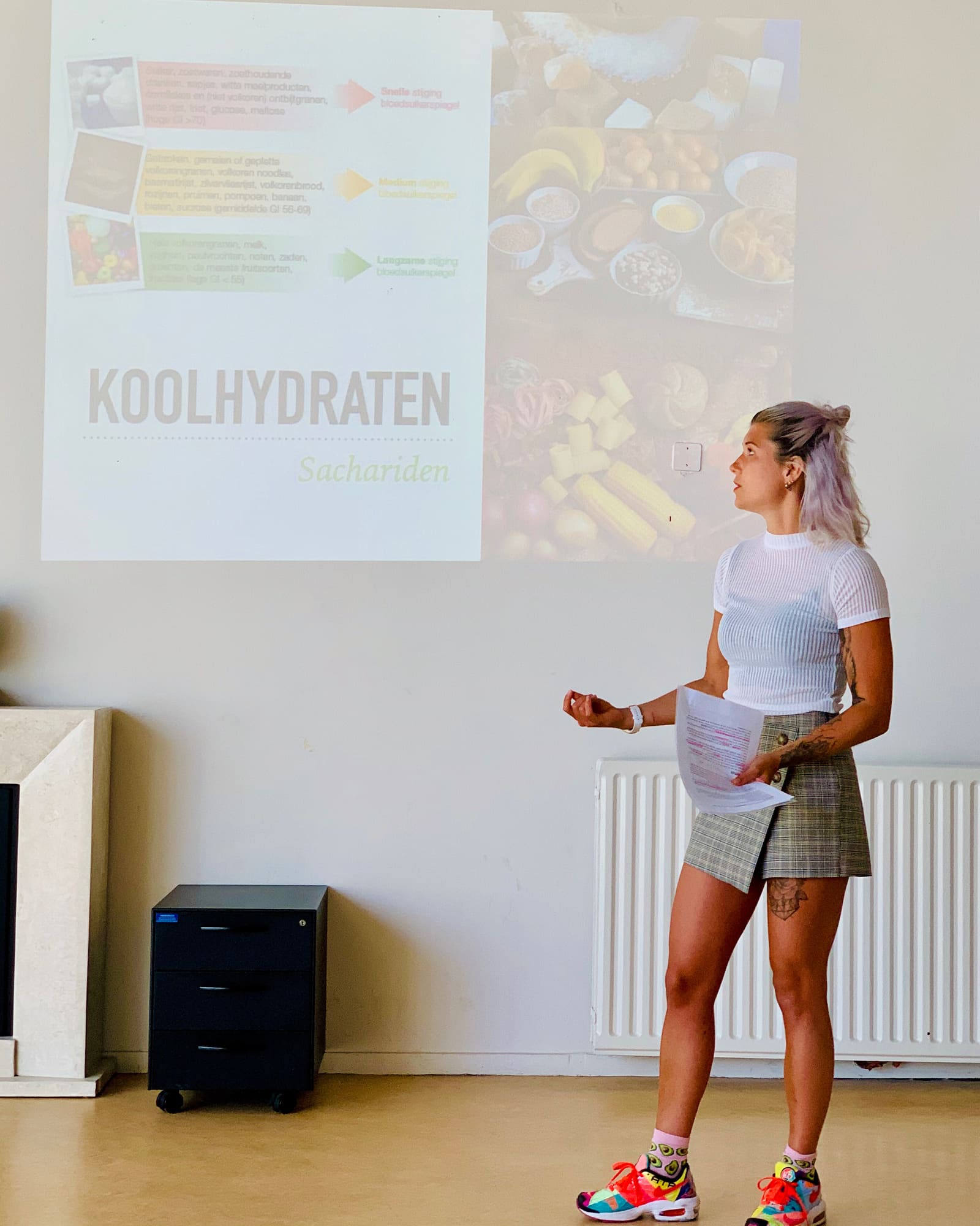 Miez geeft een voedingsworkshop